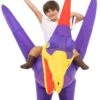 Inflatable Riding-A-Pteranodon Costume For Kids -Holiday Clothing Promotion Store child inflatable riding a pteranodon costume