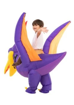 Inflatable Riding-A-Pteranodon Costume For Kids 10 Inflatable Riding-A-Pteranodon Costume For Kids -Holiday Clothing Promotion Store child inflatable riding a pteranodon costume alt 3
