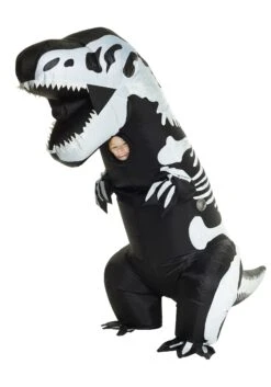 Kid's Inflatable Skeleton T-Rex Costume