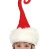Curly Q Plush Santa Costume Hat -Holiday Clothing Promotion Store curly q santa plush hat