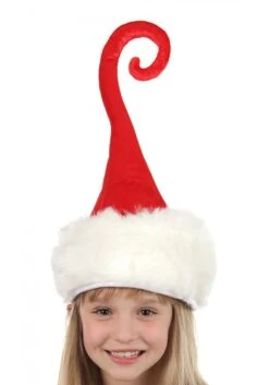 Curly Q Plush Santa Costume Hat