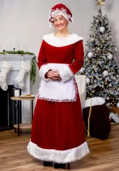 Deluxe Mrs Claus Costume For Women
