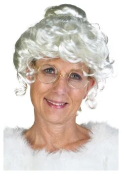 Women's Deluxe Mrs. Claus Wig