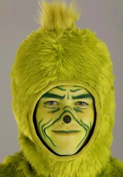 Dr. Seuss Grinch Open Face Costume For Adults -Holiday Clothing Promotion Store dr seuss adult open face grinch costume alt 5