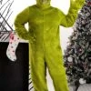 Dr. Seuss The Grinch Plus Size Open Face Costume -Holiday Clothing Promotion Store dr seuss grinch adult plus open face costume