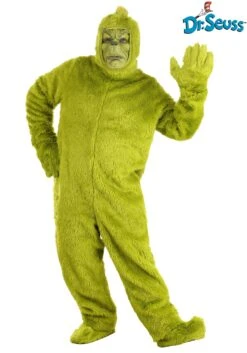 Dr. Seuss The Grinch Plus Size Open Face Costume -Holiday Clothing Promotion Store dr seuss grinch adult plus open face costume alt 4