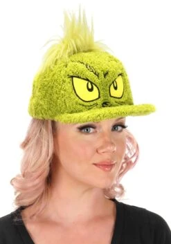 Dr. Seuss Grinch Fuzzy Cap -Holiday Clothing Promotion Store dr seuss grinch fuzzy cap alt 2