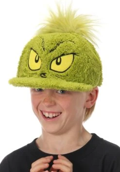 Dr. Seuss Grinch Fuzzy Cap -Holiday Clothing Promotion Store dr seuss grinch fuzzy cap alt 4