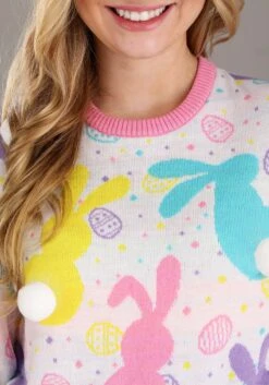 Easter Bunny Adult Ugly Sweater -Holiday Clothing Promotion Store easter bunny ugly sweater alt 2