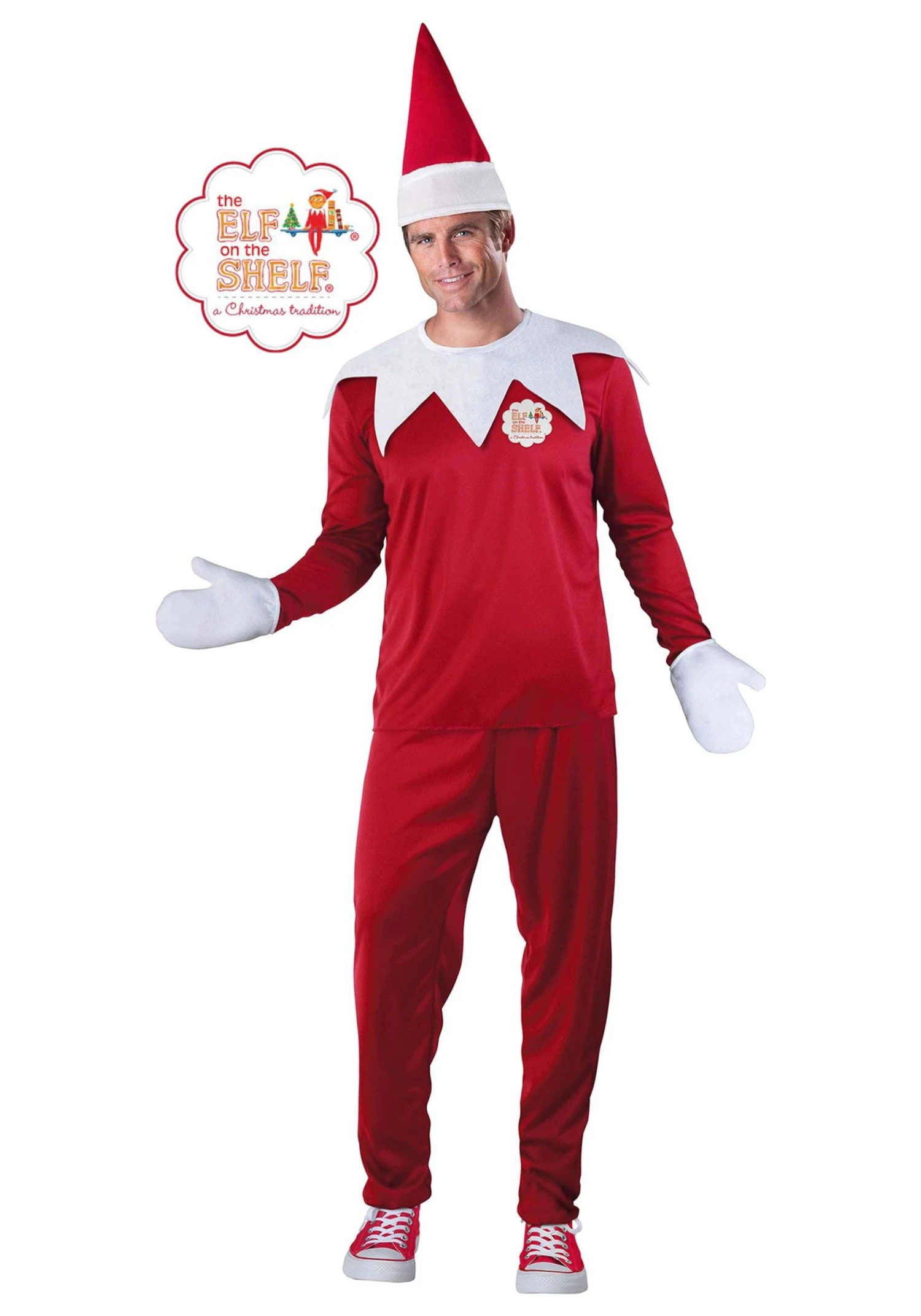Fun World Men's Elf On The Shelf Costume 3 Fun World Men's Elf On The Shelf Costume