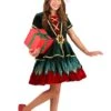 Girl's Deluxe Christmas Elf Costume