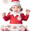 Fun World Elf On The Shelf Infant Costume For Girls -Holiday Clothing Promotion Store girls elf on the shelf infant costume