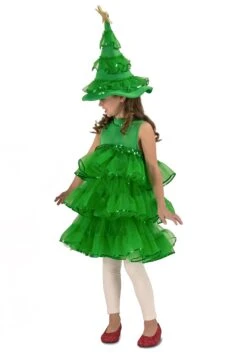 Girl's Glitter Christmas Tree Costume