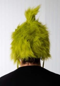 Grinch Deluxe Hoodie Hat -Holiday Clothing Promotion Store green grinch character hoodie alt 3