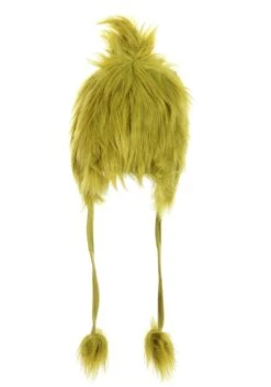 Grinch Deluxe Hoodie Hat -Holiday Clothing Promotion Store green grinch character hoodie alt 5