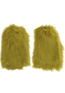 Fuzzy Grinch Leg Warmers -Holiday Clothing Promotion Store grinch fuzzy leg warmers alt 2