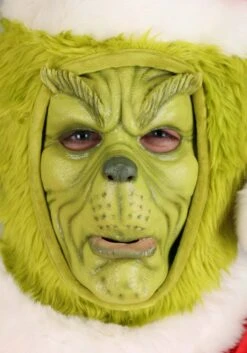 Dr. Seuss The Grinch Costume Mask For Adults -Holiday Clothing Promotion Store grinch mask alt 2