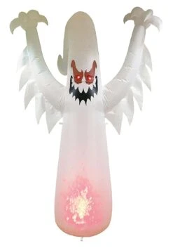 Inflatable 8ft Ghost On Fire Decoration