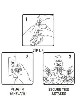 Inflatable 8ft Ghost On Fire Decoration -Holiday Clothing Promotion Store inflatable 8ft ghost on fire alt 2