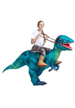 Inflatable Raptor Ride-On Costume For Adults -Holiday Clothing Promotion Store inflatable adult raptor ride on costume alt 2