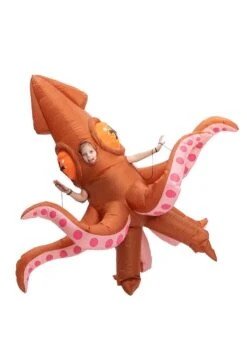 Inflatable Giant Squid Costume For Kids -Holiday Clothing Promotion Store inflatable child giant squid costume alt 2