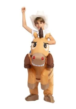 Inflatable Horse Ride-On Costume For Kids -Holiday Clothing Promotion Store inflatable child horse ride on costume alt 2