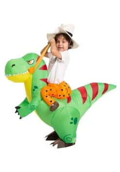 Inflatable T-Rex Ride-On Costume For Kids -Holiday Clothing Promotion Store inflatable kids t rex ride on costume alt 3