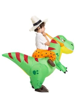Inflatable T-Rex Ride-On Costume For Kids -Holiday Clothing Promotion Store inflatable kids t rex ride on costume alt 4