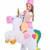 Inflatable Unicorn Ride-On Costume For Kids 2 Inflatable Unicorn Ride-On Costume For Kids -Holiday Clothing Promotion Store inflatable kids unicorn ride on costume