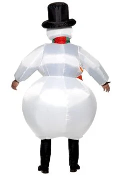 Smiffys Inflatable Snowman Costume For Adults -Holiday Clothing Promotion Store inflatable snowman costume alt 2