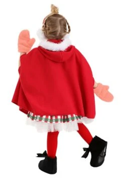 Girl's Dr. Seuss Deluxe Storybook Cindy Lou Who Toddler Costume Dress -Holiday Clothing Promotion Store kids deluxe storybook christmas girl costume alt 5