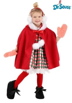 Girl's Dr. Seuss Deluxe Storybook Cindy Lou Who Toddler Costume Dress