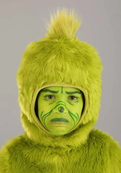 Dr. Seuss Grinch Kid's Open Face Costume 11 Dr. Seuss Grinch Kid's Open Face Costume -Holiday Clothing Promotion Store kids dr seuss grinch open face costume alt 2