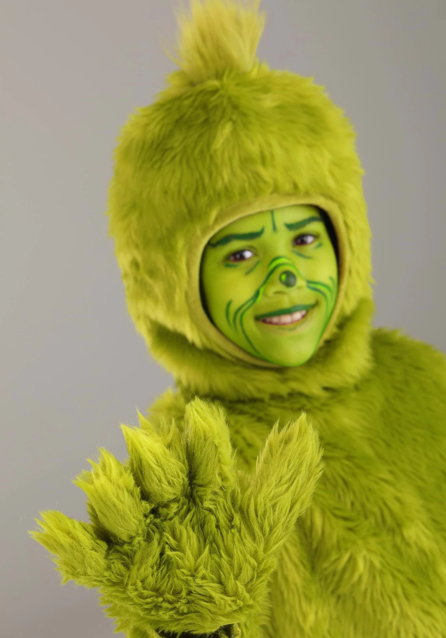 Dr. Seuss Grinch Kid's Open Face Costume 6 Dr. Seuss Grinch Kid's Open Face Costume - Image 4
