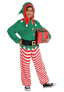 Elf Kid's Jumpsuit Costume