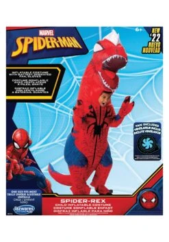 JAZWARES Inflatable Spider-Rex Costume For Kids -Holiday Clothing Promotion Store kids inflatable spider rex costume alt 3