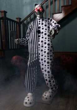 Animated Creepy Killer Circus Clown Decoration -Holiday Clothing Promotion Store killer circus clown decoration alt 5