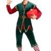Men's Deluxe Holiday Elf Costume -Holiday Clothing Promotion Store mens deluxe holiday elf costume