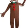 Iced Gingerbread Man Men's Costume -Holiday Clothing Promotion Store mens iced gingerbread man costume