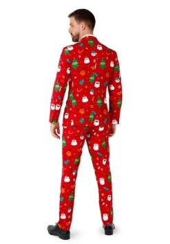 Opposuits Christmas Festivity Red Suit For Men -Holiday Clothing Promotion Store mens opposuits christmas festivity red suit alt 1