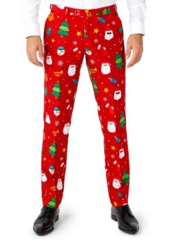 Opposuits Christmas Festivity Red Suit For Men -Holiday Clothing Promotion Store mens opposuits christmas festivity red suit alt 4