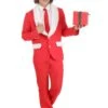 Red Holiday Santa Suit For Men -Holiday Clothing Promotion Store mens red holiday santa suit