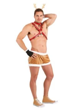 Mens Sexy Reindeer Costume 7 Mens Sexy Reindeer Costume -Holiday Clothing Promotion Store mens sexy reindeer costume alt2