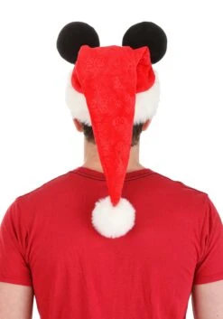 Disney Mickey Mouse Santa Hat -Holiday Clothing Promotion Store mickey santa cap alt 2