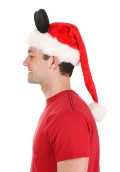 Disney Mickey Mouse Santa Hat -Holiday Clothing Promotion Store mickey santa cap alt 3