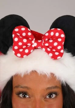 Disney Minnie Mouse Santa Holiday Cap -Holiday Clothing Promotion Store minnie santa cap alt 2