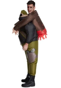 Pick Me Up Zombie Hunter Inflatable Costume For Adults -Holiday Clothing Promotion Store pick me up zombie hunter inflatable adult costume alt 2