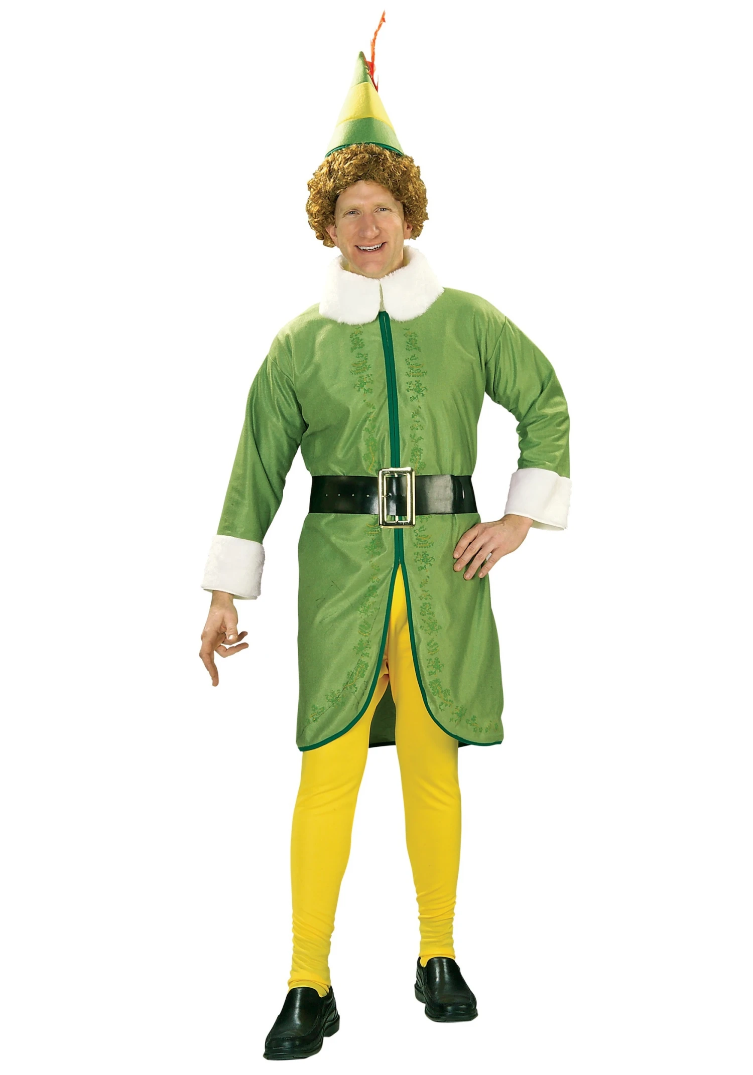 Men's Plus Size Buddy The Elf Costume 3 Men's Plus Size Buddy The Elf Costume