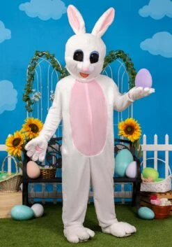 Adult Plus Size Mascot Easter Bunny Costume