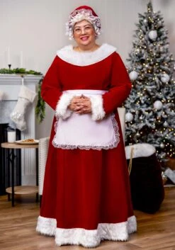 Women's Plus Size Deluxe Mrs Claus Costume